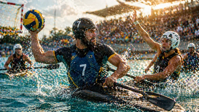 Canoe Polo thumbnail preset for BenchStream broadcasts